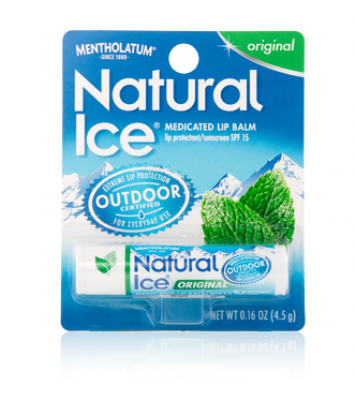 Mentholatum Natural Ice Medicated Lip Balm - Original SPF 15