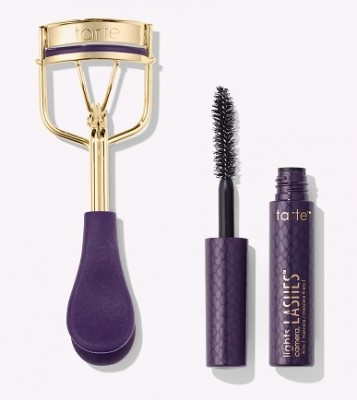 TARTE Picture Perfect Eyelash Curler and Deluxe Lights, Camera, Lashes Mascara